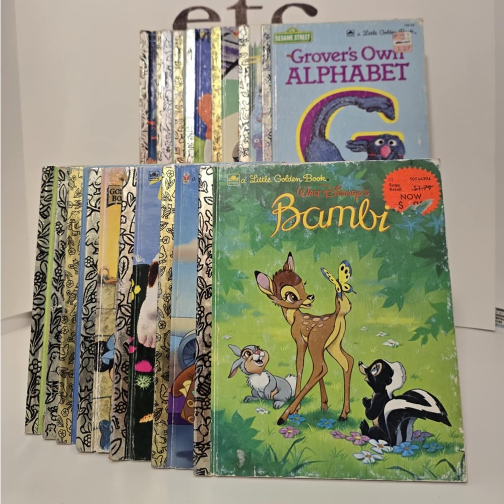 Vintage Lot of Golden Books. Disney and Classics